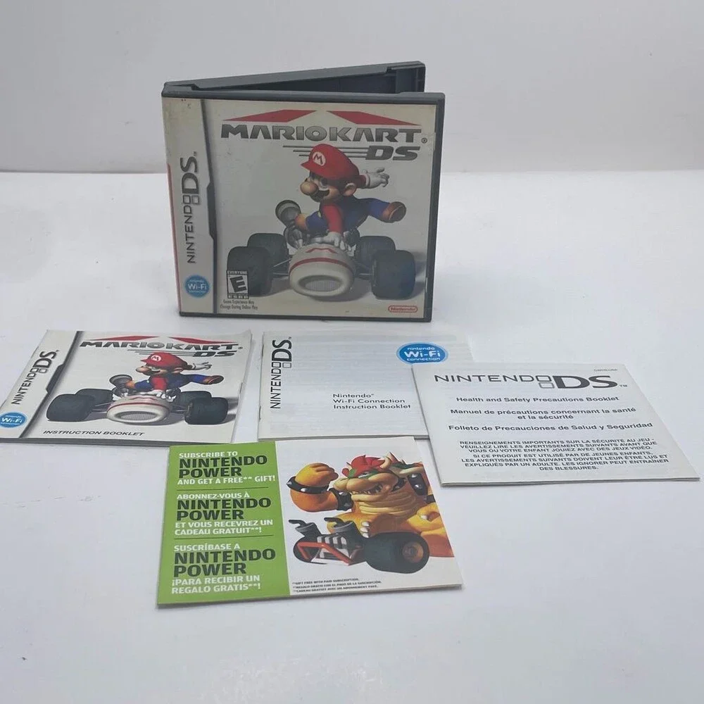 Mario Kart DS NDS (Nintendo DS, 2005) Box & Instruction Booklets *NO GAME*